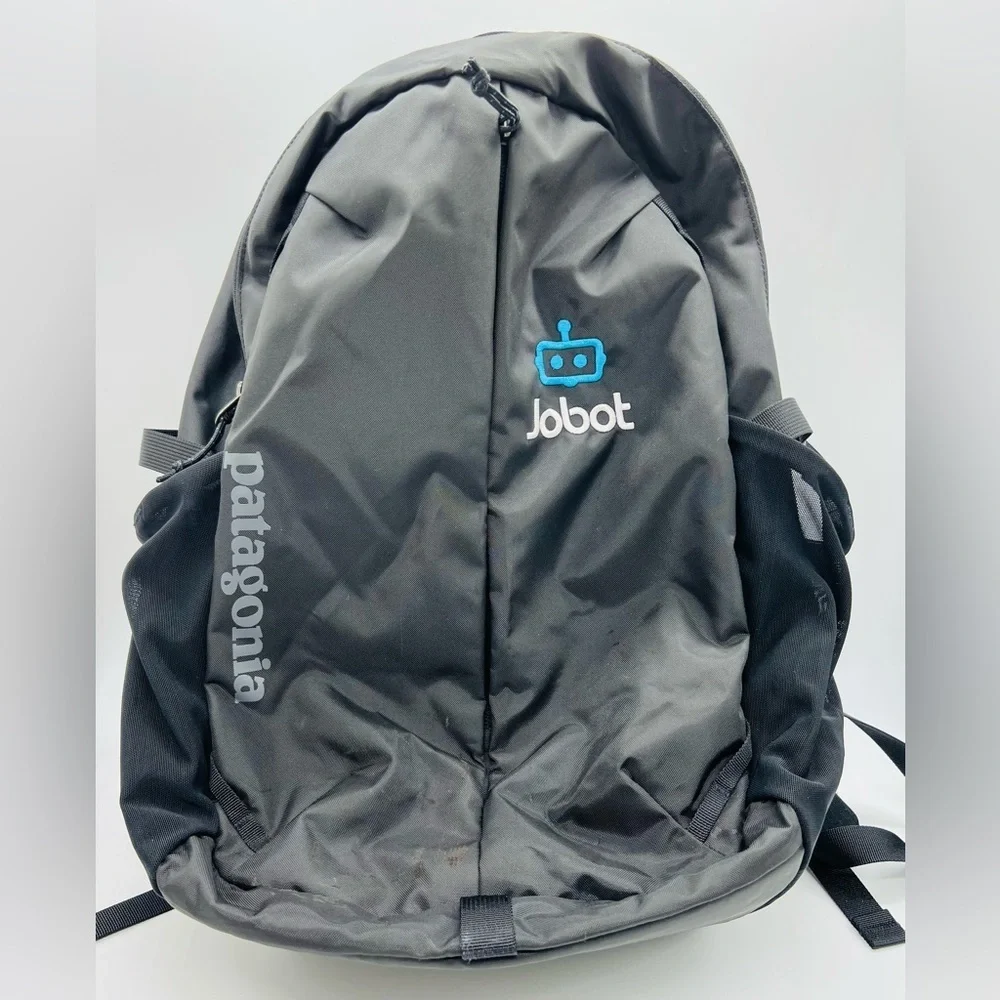 Patagonia Black Backpack with Blue Logo STY47913FA23